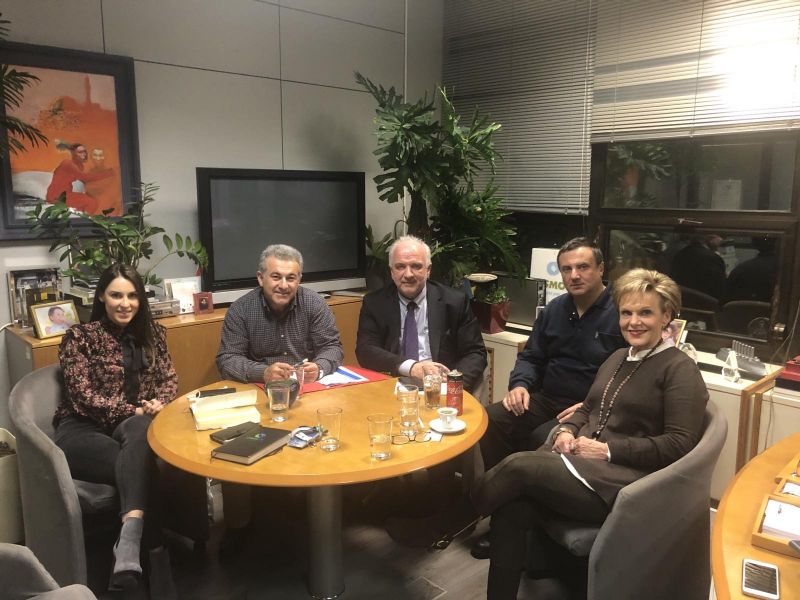 Συνάντηση του Δημάρχου Ι.Π. Μεσολογγίου με στελέχη του ΟΤΕ για την εγκατάσταση οπτικών ινών