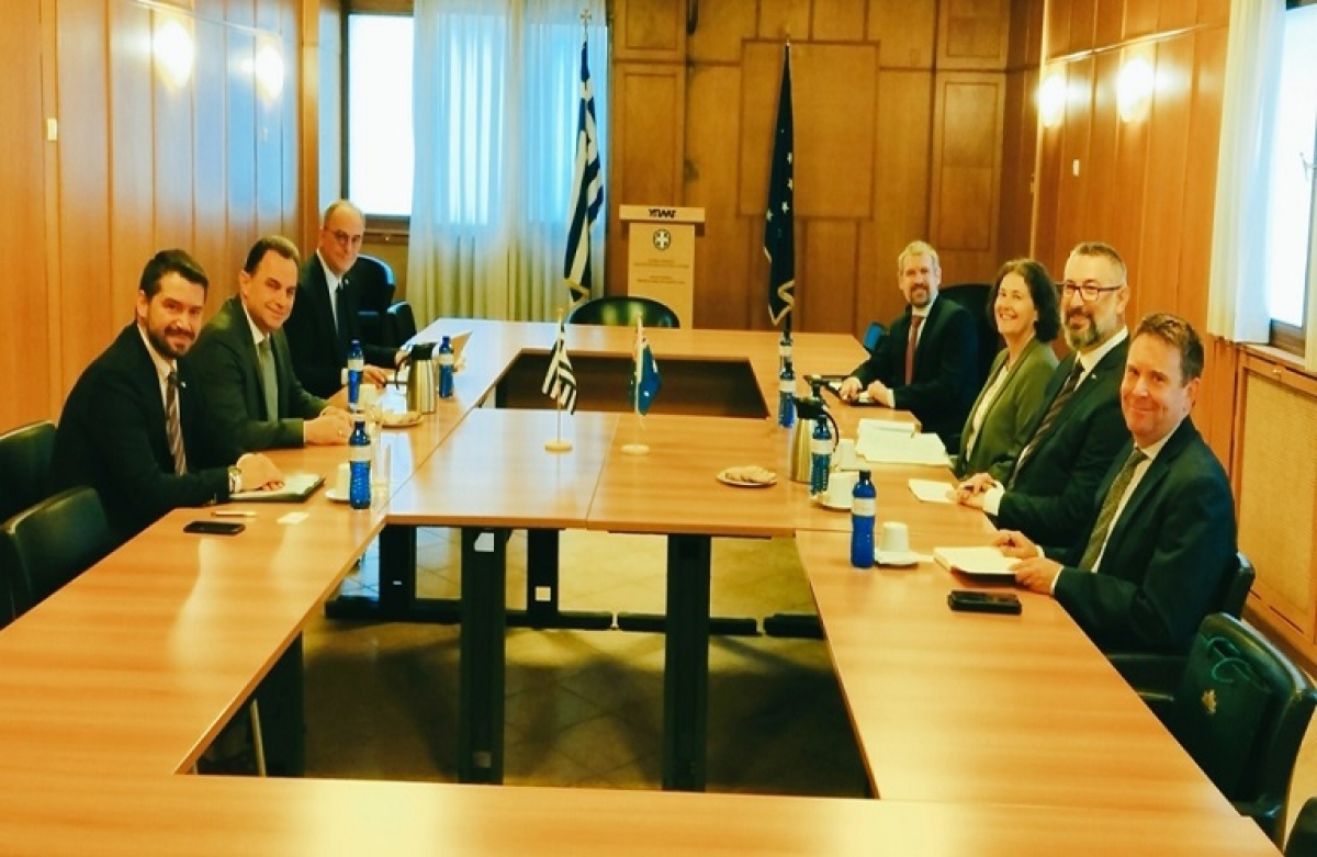 Συνάντηση Γεωργαντά με τον Πρέσβη της Αυστραλίας