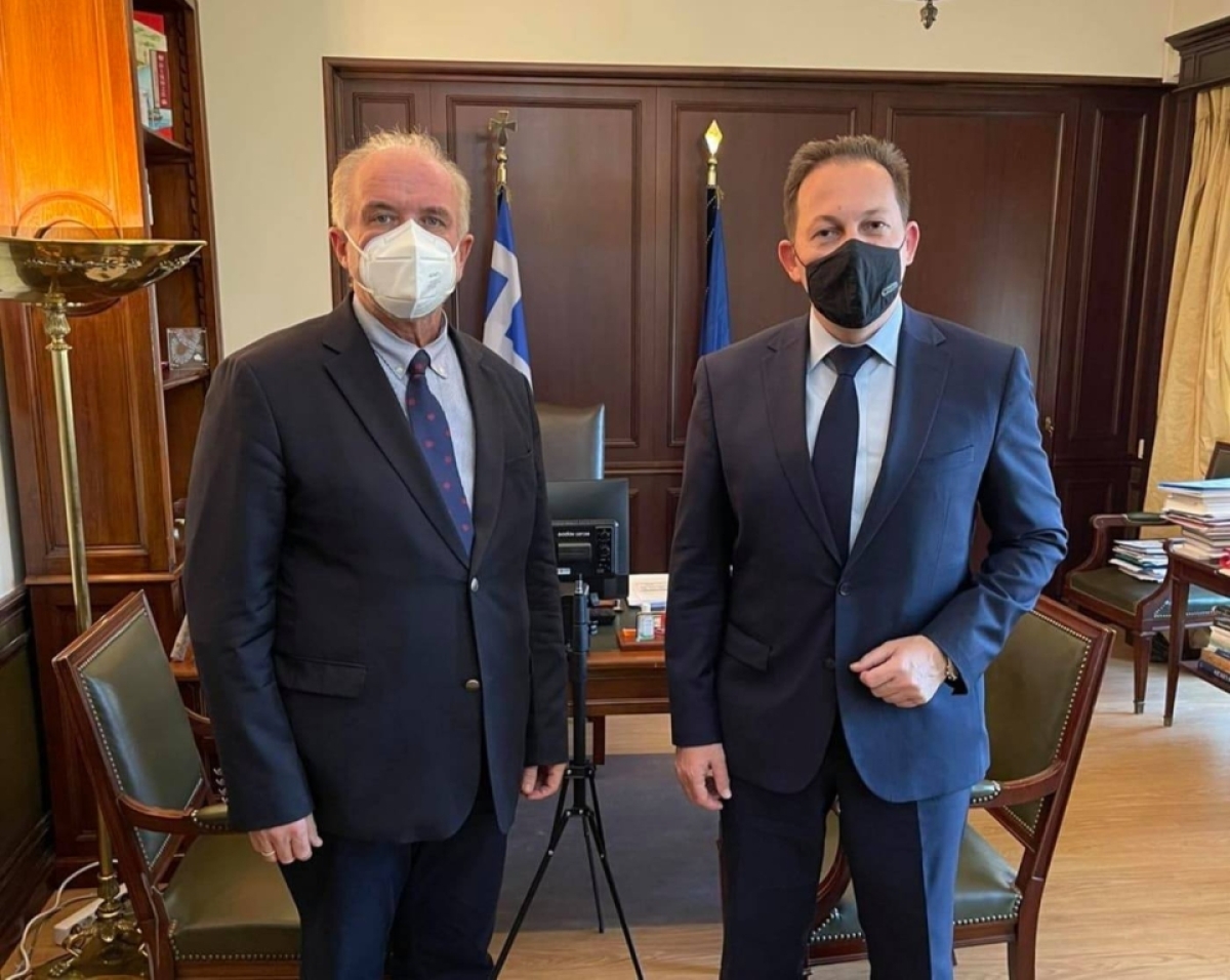 Σε άριστο και εποικοδομητικό κλίμα η συνάντηση του Κώστα Λύρου με τον Υπουργό Στέλιο Πέτσα