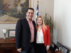 Συνάντηση Γ. Παπαναστασίου με την υποψήφια Ευρωβουλευτή Τόνια Αράχωβα