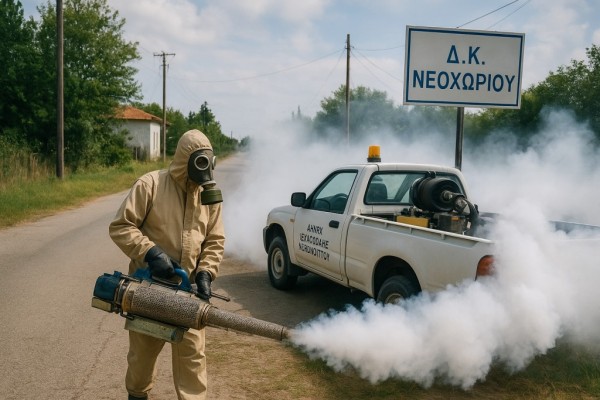 Ενημέρωση για διενέργεια ψεκασμού για κουνούπια στην Δ.Κ. Νεοχωρίου Δήμου Ιερής Πόλης Μεσολογγίου