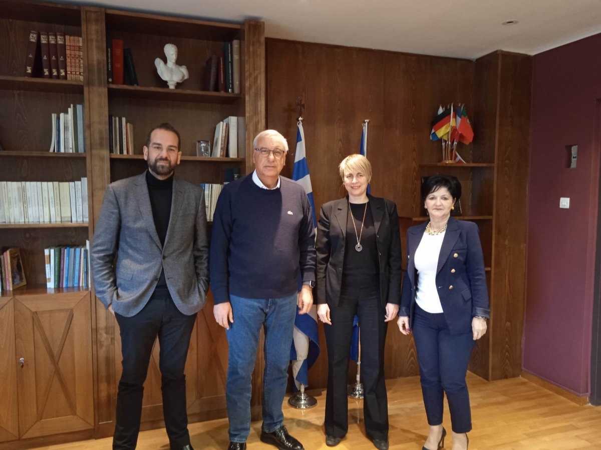Συνάντηση του Ν. Φαρμάκη και της Μ. Σαλμά με τον ΓΓ του Υπουργείου Εσωτερικών, Μιχάλη Σταυριανουδάκη, στην Π.Ε. Αιτωλοακαρνανίας