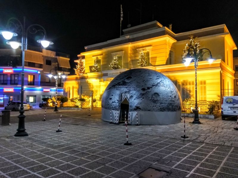 Ψηφιακό Πλανητάριο στην Κεντρική πλατεία Ι.Π. Μεσολογγίου