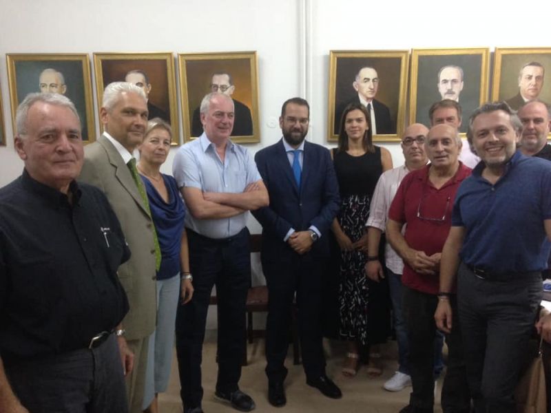 O Νεκτάριος Φαρμάκης στα γραφεία του ΣΕΒ Π&amp;ΔΕ: «Ανάπτυξη της τοπικής επιχειρηματικότητας για τη δημιουργία νέων θέσεων εργασίας»