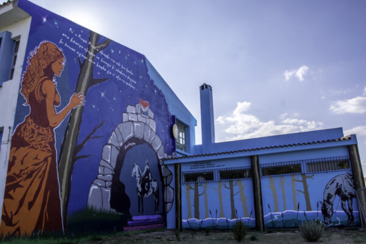 Εντυπωσιάζει το γκράφιτι εμπνευσμένο από την τοπική μυθολογία στο 3ο Δημοτικό Μεσολογγίου