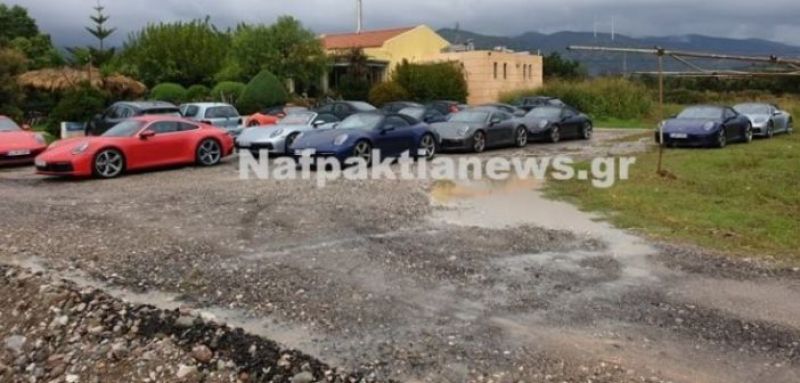 Γέμισε Porsche η παραλία της Μακύνειας (βίντεο-φωτο)