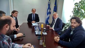 Συνάντηση του Περιφερειάρχη Δυτικής Ελλάδας Απόστολου Κατσιφάρα με τον υφυπουργό Περιβάλλοντος Γεώργιο Δημαρά