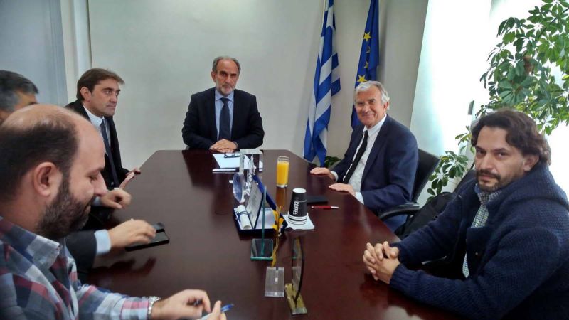 Συνάντηση του Περιφερειάρχη Δυτικής Ελλάδας Απόστολου Κατσιφάρα με τον υφυπουργό Περιβάλλοντος Γεώργιο Δημαρά