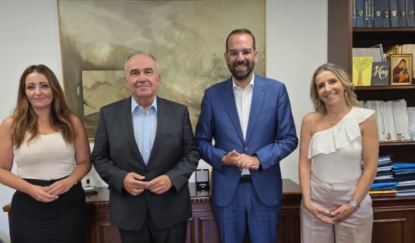 Συναντήσεις του Ν. Φαρμάκη με Ν. Παπαθανάση και Κ. Κατσαφάδο για τις ανάγκες και τα απαιτούμενα έργα υποδομών στις πυρόπληκτες περιοχές της Δυτικής Ελλάδας