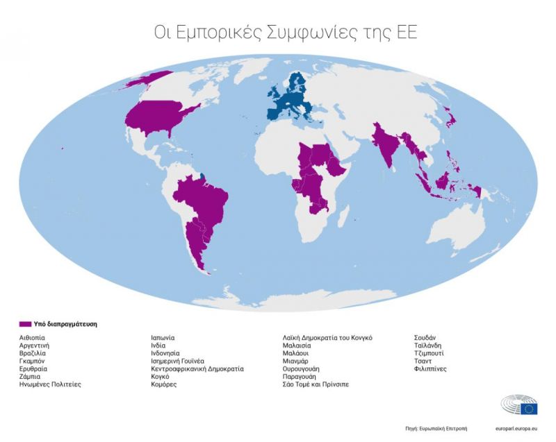 Οι εμπορικές συμφωνίες της ΕΕ