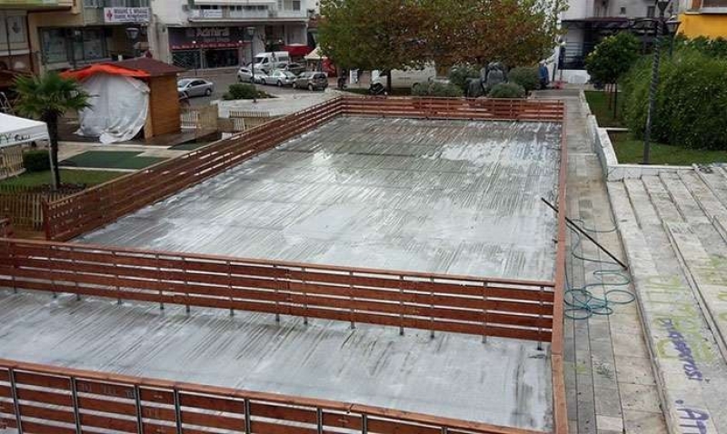 Ολοκληρώνεται το παγοδρόμιο – Παραδίδεται προς χρήση την Παρασκευή