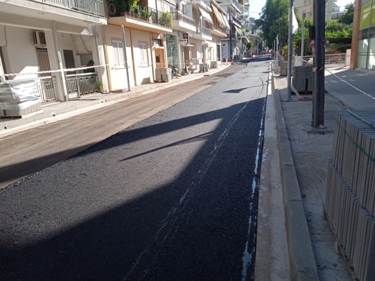 Αγρίνιο: Ολοκληρώθηκαν οι εργασίες ανακατασκευής και δίνεται στην κυκλοφορία η οδός Βαρνακιώτη