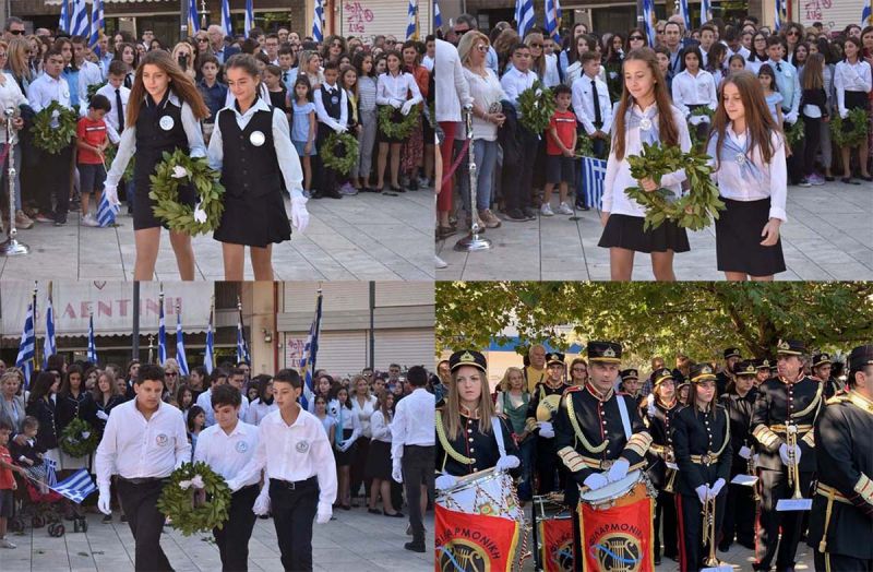 Οι μαθητές του Αγρινίου τιμούν τους ήρωες του 1940 (φωτο)