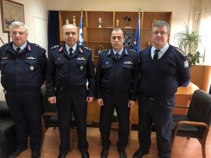 Εθιμοτυπική επίσκεψη του Διοικητή της Περιφερειακής Πυροσβεστικής Διοίκησης Δυτικής Ελλάδας στη Γενική Περιφερειακή Αστυνομική Διεύθυνση
