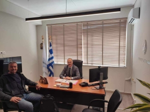 Συνάντηση Αντιπροέδρου ΔΕΥΑ Μεσολογγίου με Αντιπεριφερειάρχη Νίκο Κατσακιώρη