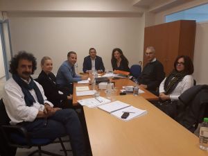 Συνάντηση εργασίας στο γραφείο του Θ. Βασιλόπουλου για τα έργα εδαφικής συνεργασίας, INCUBA και BALKANET