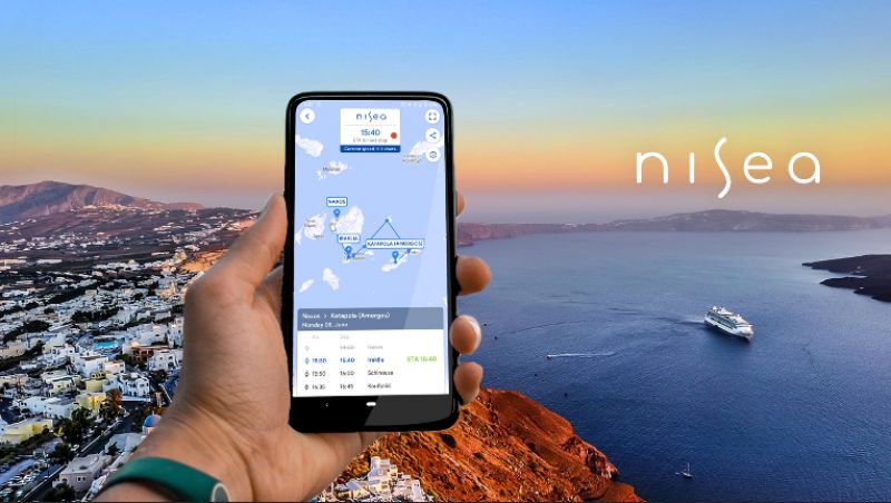 NISEA: Νέα εφαρμογή κινητού που διευκολύνει τον επιβάτη να κλείσει εύκολα εισητήριο πλοίου και να παρακολουθεί ζωντανά το ταξίδι του