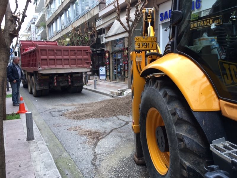 Εργασίες της ΔΕΥΑΑ στην περιοχή του Πάρκου- κλειστή η Ελευθερίου Βενιζέλου