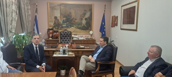 Συνάντηση Δημάρχου Αγρινίου Γιώργου Παπαναστασίου με τον υποψήφιο Ευρωβουλευτή της ΝΔ Γιώργο Αυτιά