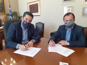Υπογραφή προγραμματικής σύμβασης μεταξύ Δήμου Αγρινίου και ΤΕΕ για την ανάδειξη των κοινοχρήστων χώρων στην πόλη
