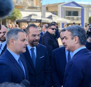 Ο Κυριάκος Μητσοτάκης στο Μεσολόγγι