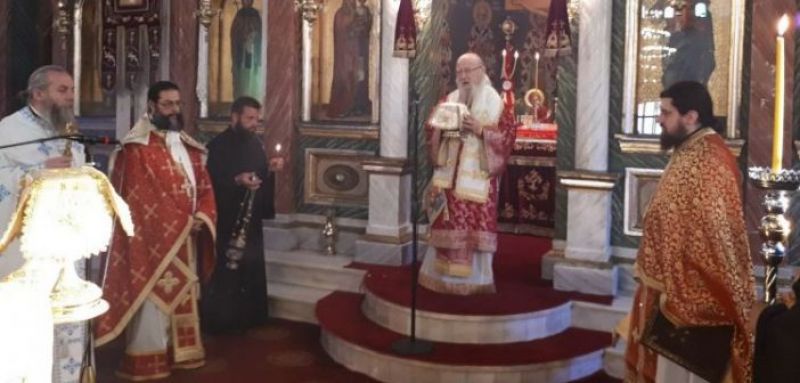Στον Ι.Ν. της Αγίας Παρασκευής Παλαίρου o Μητροπολίτης Αιτωλίας και Ακαρνανίας Κοσμάς