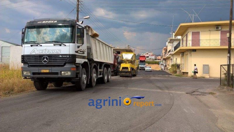 Ασφαλτοστρώσεις γύρω από το κλειστό της Αερογέφυρας