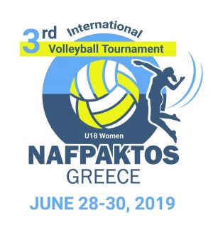 3o Διεθνές Τουρνουά Βόλεϊ Κορασίδων στη Ναύπακτο (Παρ 28 - Κυρ 30/6/2019)