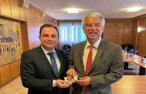 Συνάντηση του ΥπΑΑΤ, Γ. Γεωργαντά με τον πρεσβευτή της Γερμανίας