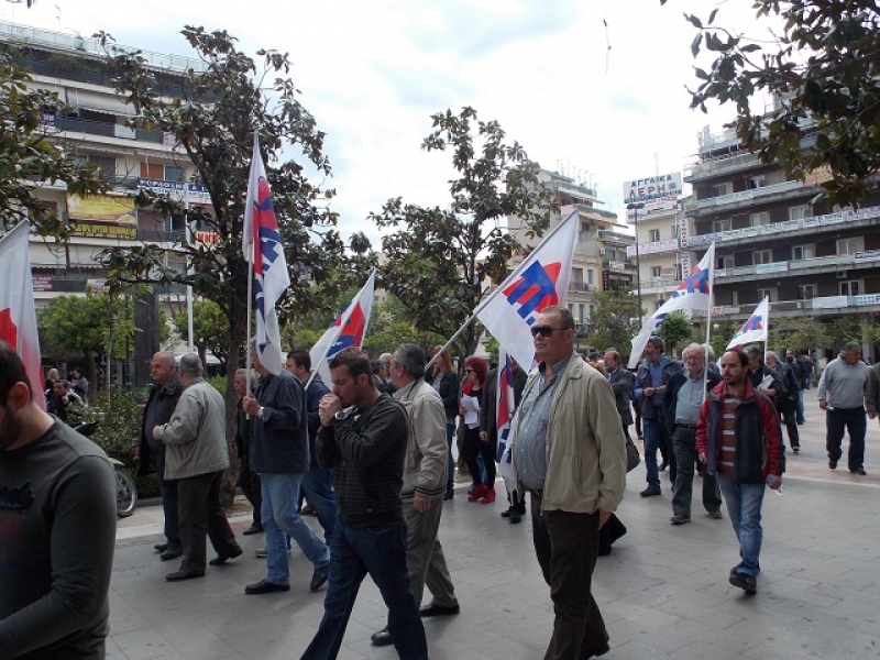 Διαμαρτυρία-πικετοφορία του Ε.Κ. Αγρινίου