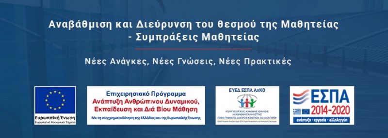 Έργο της Κεντικής Ένωσης Επιμελητηρίων για την ενίσχυση και επιτυχία του θεσμού της Μαθητείας