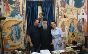 Ἐπίσκεψη τῶν συντελεστῶν τῆς τηλεοπτικῆς σειρᾶς γιά τόν Ἅγιο Παῒσιο στήν Ναύπακτο